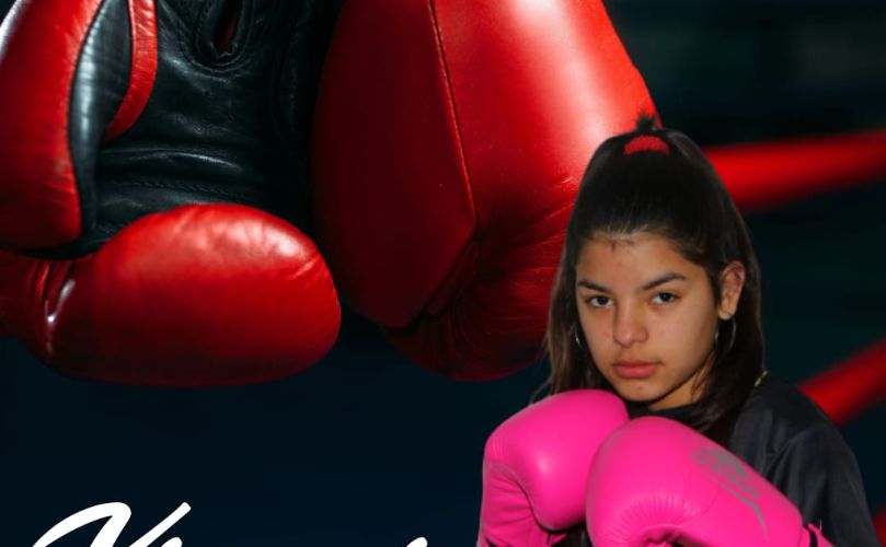 Xiomara Acosta, competidora de Zeballso Boxing