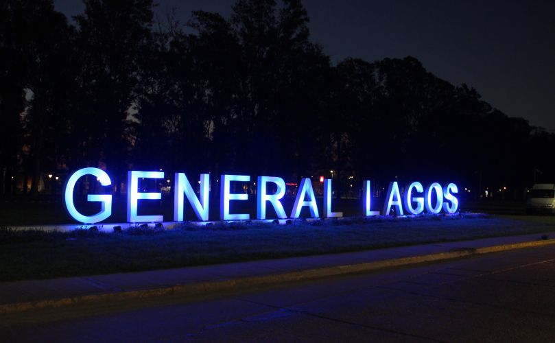General Lagos se tiñó de azul