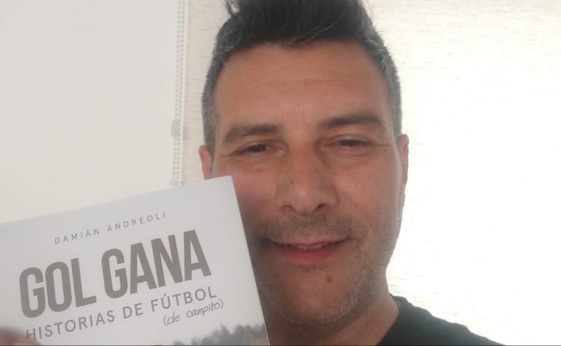 Demián Andreoli, con su libro 'GOL GANA''