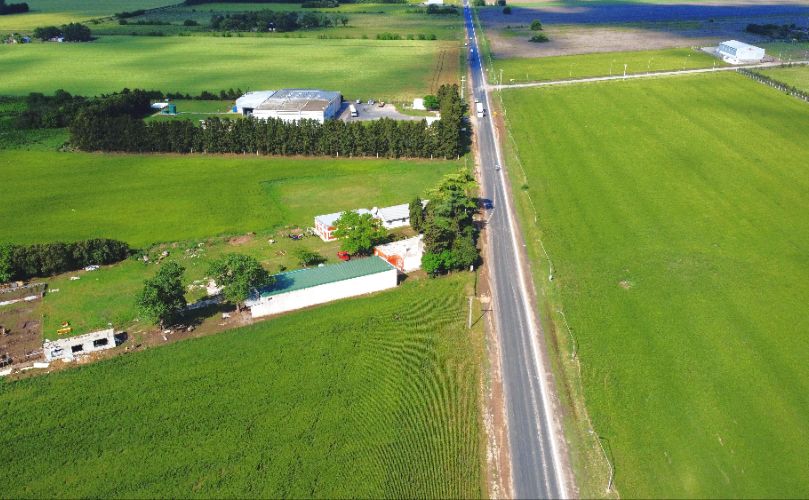 Obra del acceso repavimentado