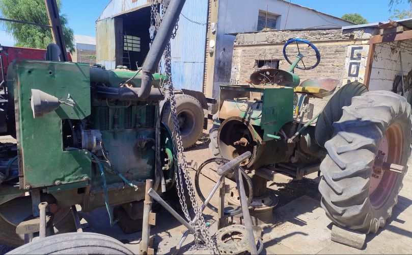 El tractor de Tejerina en el Service