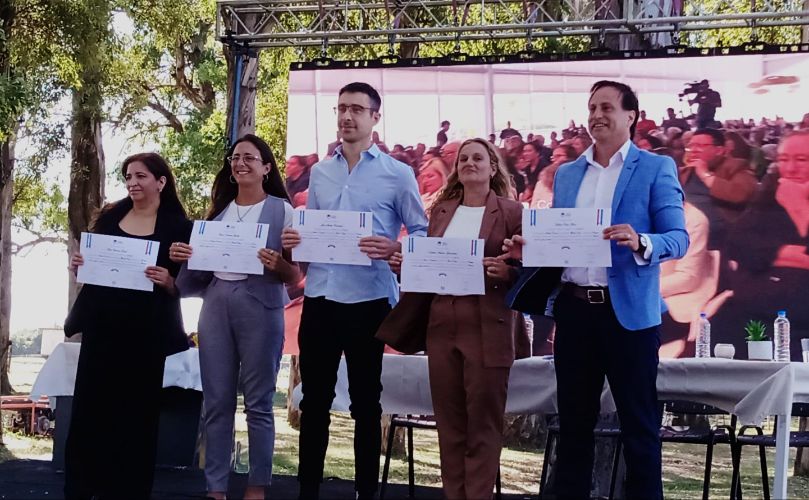 De izquierda a derecha: Rojas, Girotti, Peŕsichini, Giovachini y Ferri