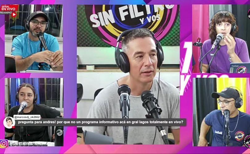 Andres Callasciani en 'Sin Filtro y Vos'
