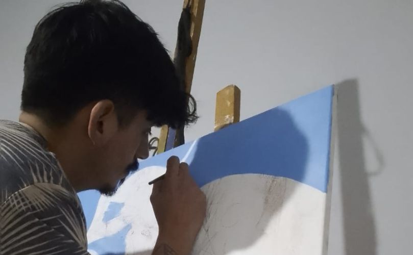 Lucas Romero, artista emprendedor de General Lagos
