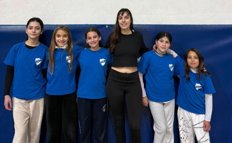 Milena Pecci junto a alumnos del CAL
