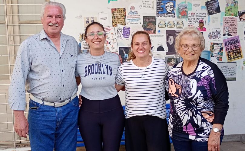 Victor Ortiz, Eliana Girotti, Naralia Giocachini, y Ana Belluomini 
