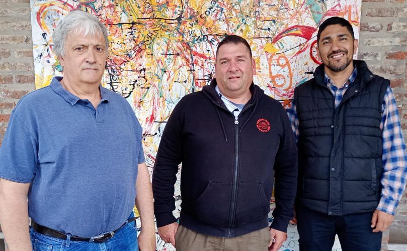 Guillermo Sensini, Aníbal Giovachini y Cesar Orellana