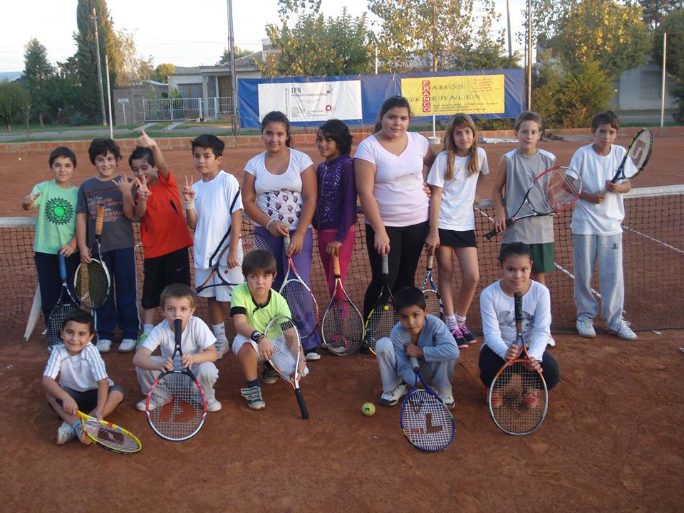 El equipo de mini tenis