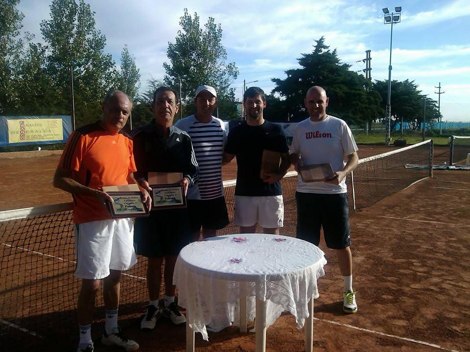 De izq. a der.: Roberto Capato, Justo Bergallo, Alfredo Medina, Albano Paladini, Ezequiel Biancucci