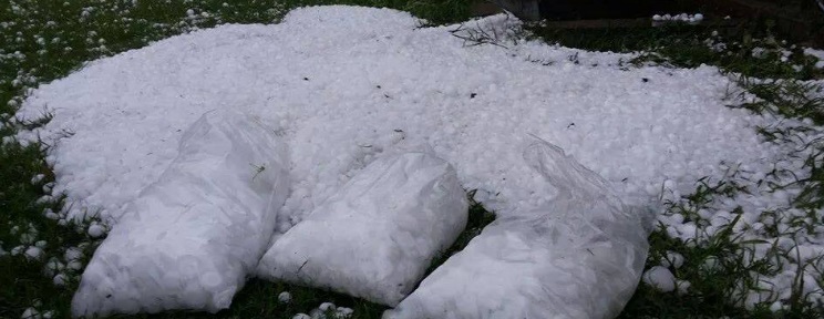 Una de las imágenes que envió un vecino de Coronel Domínguez