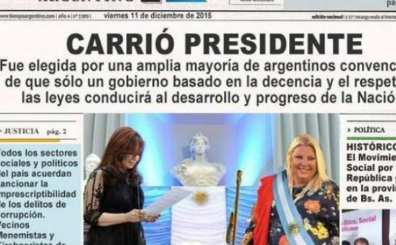 Elisa Carrio sueña ser presidente