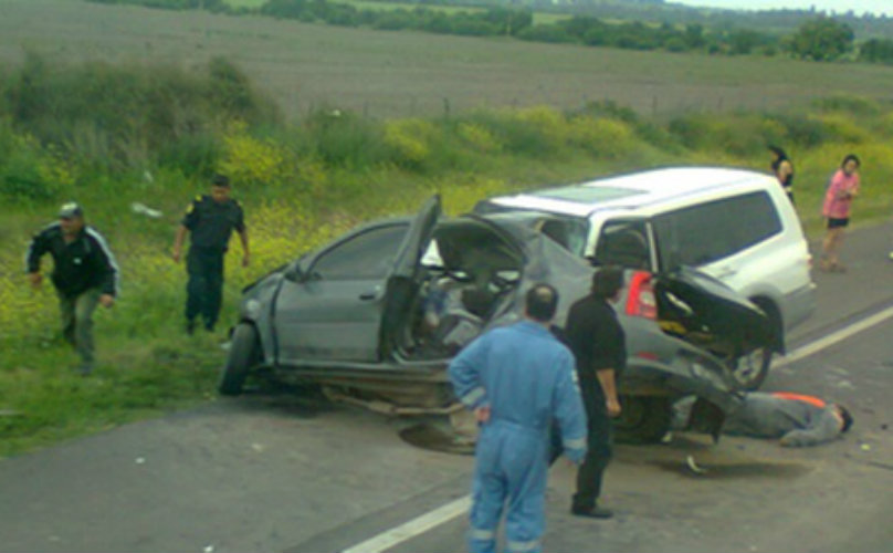 El accidente ocurrió cerca de la ciudad entrerriana.