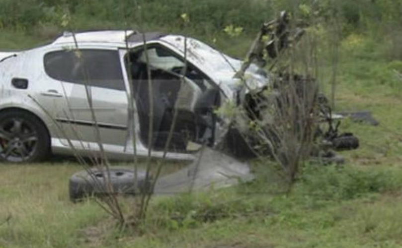 Así quedó uno de los vehículos involucrados en el accidente sobre la ruta 188