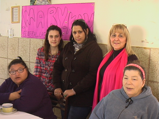 Maria Rosa Valeri, Gerogina Renni y Paula Zilli visitaron el Cottolengo