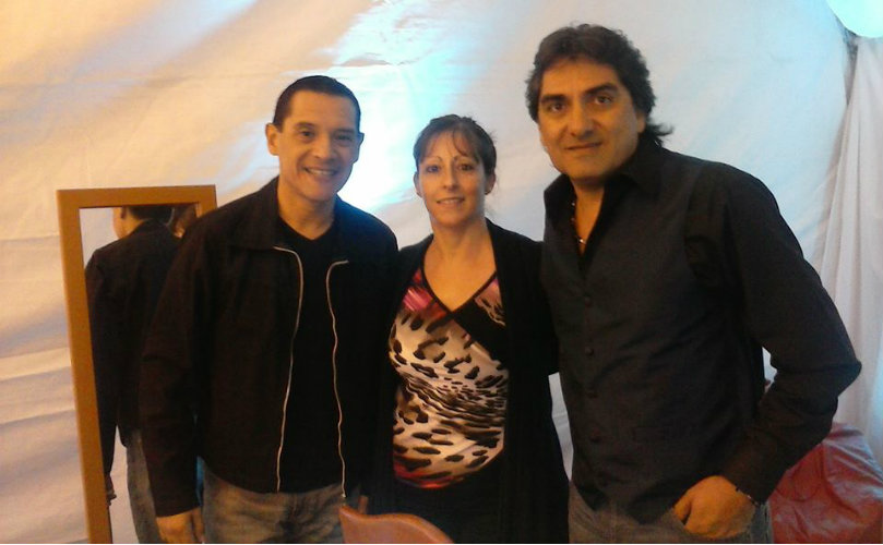 Marisa Blanquesi junto a sus ídolos