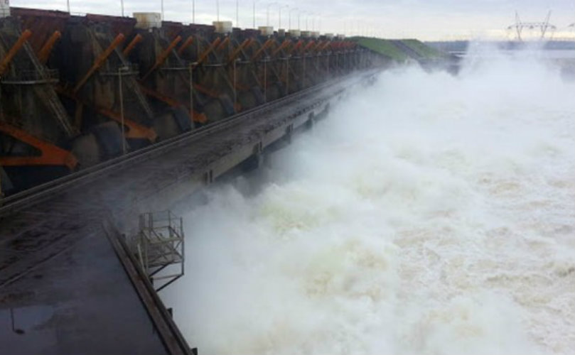 as crecidas provocadas por el río iguazú repercute en la represa Yaciretá