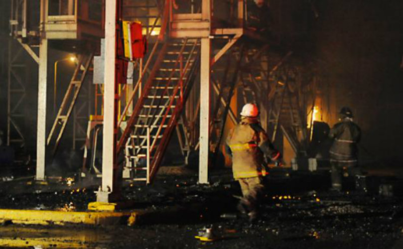 Ocho unidades de bomberos provenientes de Arroyo Seco, Rosario, Villa Gobernador Gálvez y Villa Cons