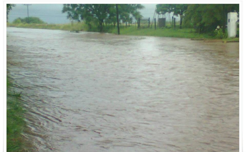 El Ombú bajo agua