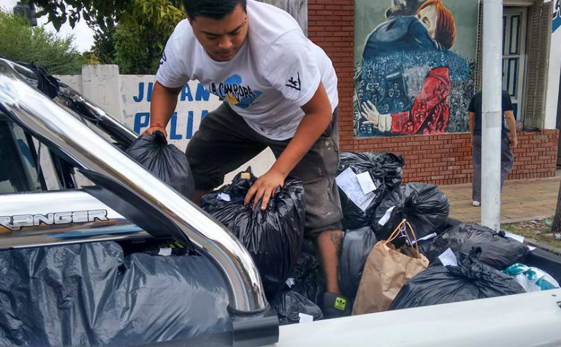 La Campora de Arroyo Seco colaboró con vecinos del Ombú 