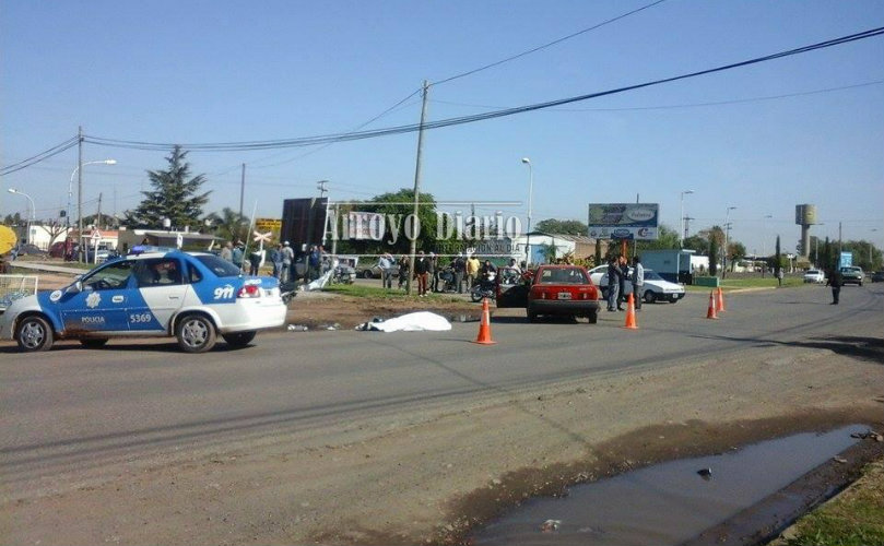 La policía de Fighiera esperaba por la presencia de personal de criminalística de Rosario