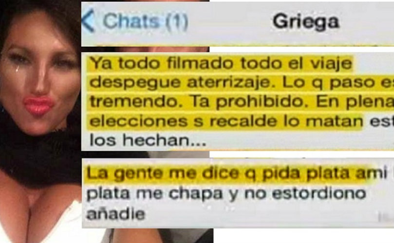 Dos de las frases de la Griega en el chat con el periodista