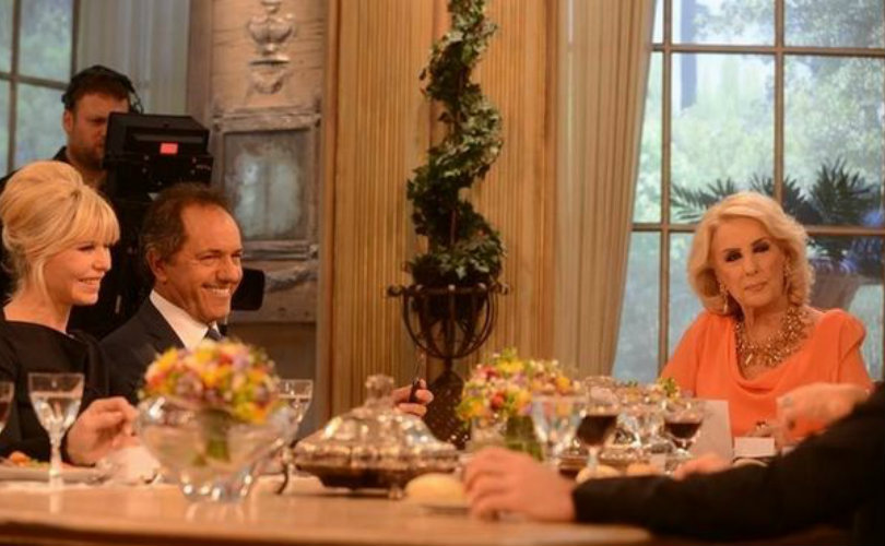 Scioli almorzó con Mirtha 