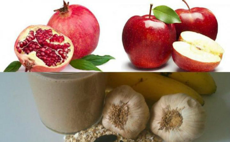 Consumiendo manzanas, tomates, ajo y jugo de granada puedes llevar una vida sana