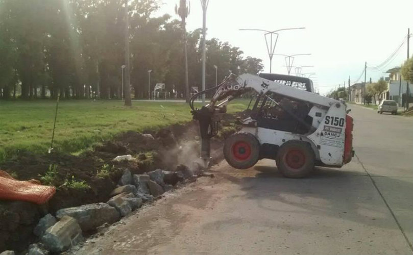 Avanzan las obras sobre la calle principal