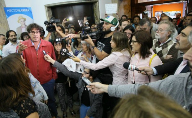 Los periodistas de 678 piden explicaciones a la nueva directora, Ana Gerchenson.