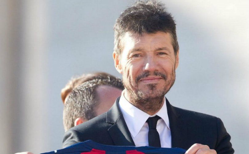 El conductor de El Trece, Marcelo Tinelli. 