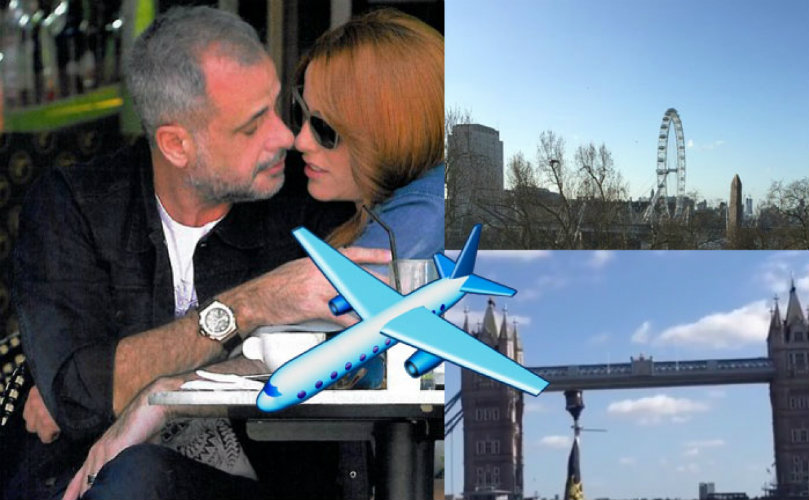 Jorge Rial y Agustina Kämpfer partieron rumbo a Londres 