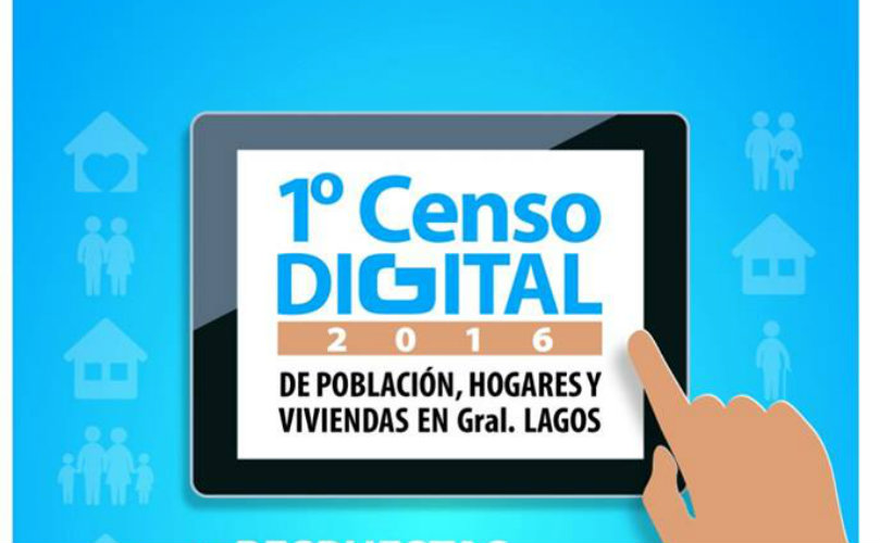 Primer censo digital en General Lagos 