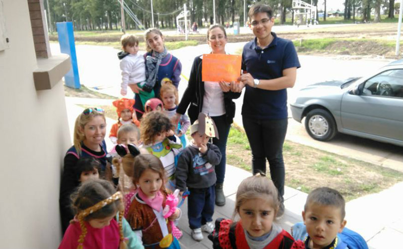 Los niños recorrieron las instituciones