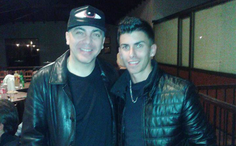 Rodrigo Ledesma junto a Cristian Castro 