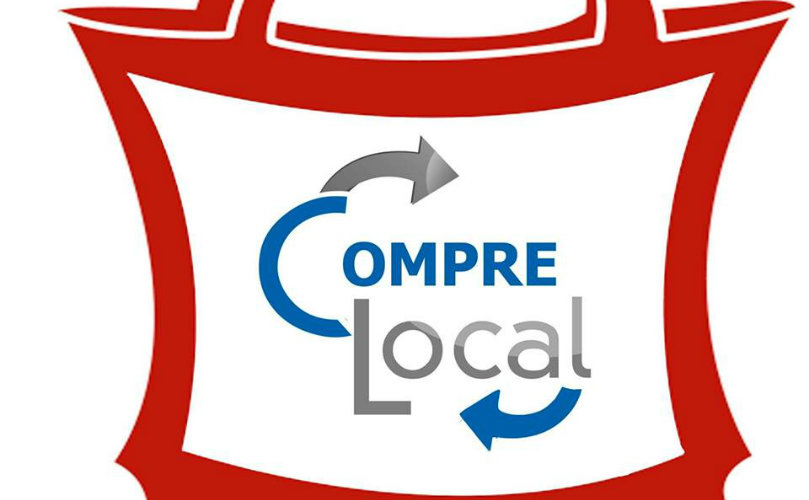 El logo del compre local en Pueblo Esther