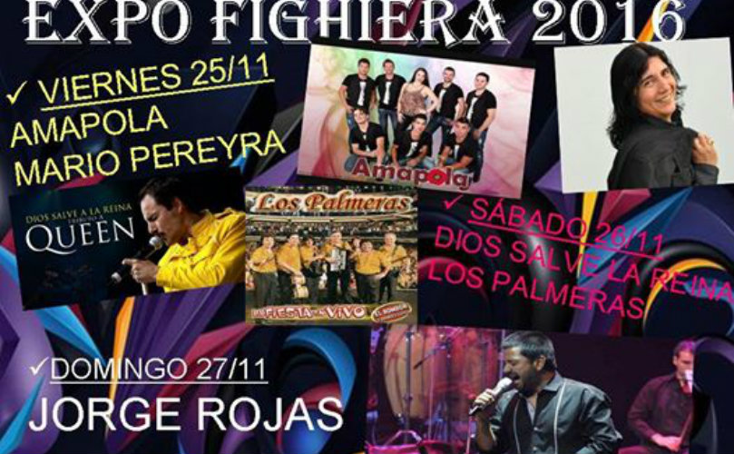 Grandes artistas se presentarán en Fighiera 