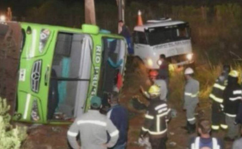 Impactante imagen del accidente en Brasil. 