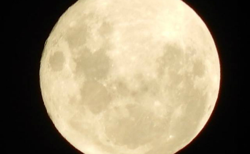 La luna, anoche, vista desde General Lagos 