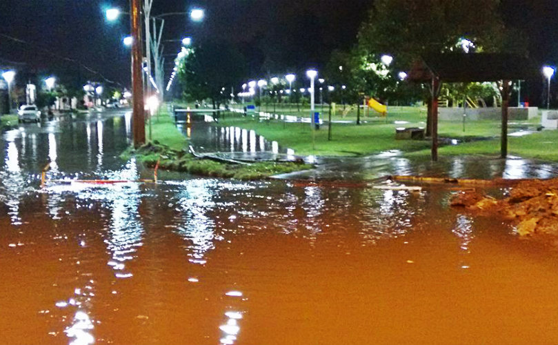 General Lagos volvió a inundarse