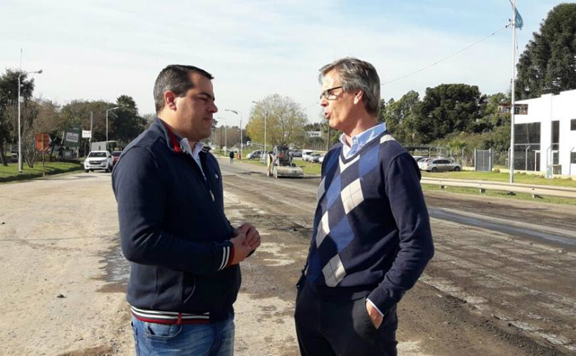 Pablo Seghezzo supervisó, junto al presidente de comuna de Pueblo Esther Martín Gherardi