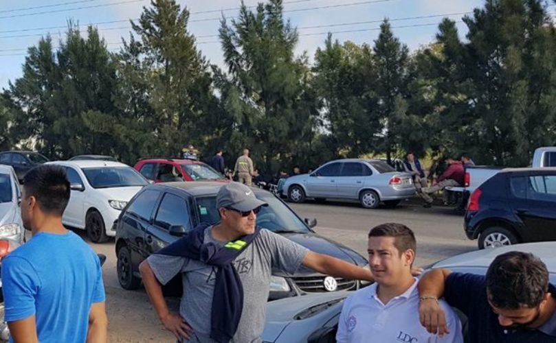 La medida de fuerza en el ingreso a la cerealera local