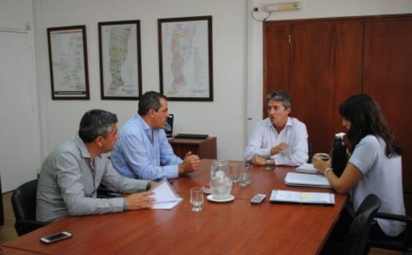 Martin Gherardi con el Ministro de Infraestructura