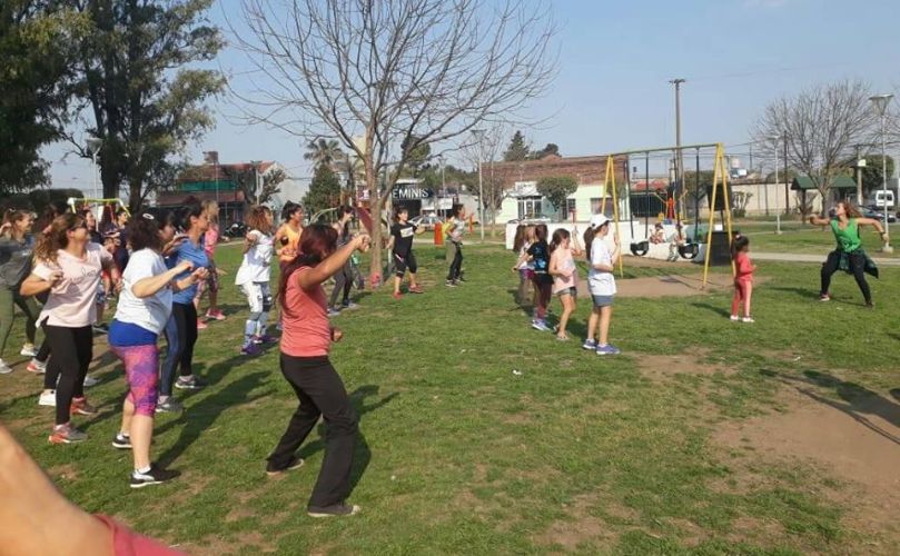 Actividad en el Parque Central 