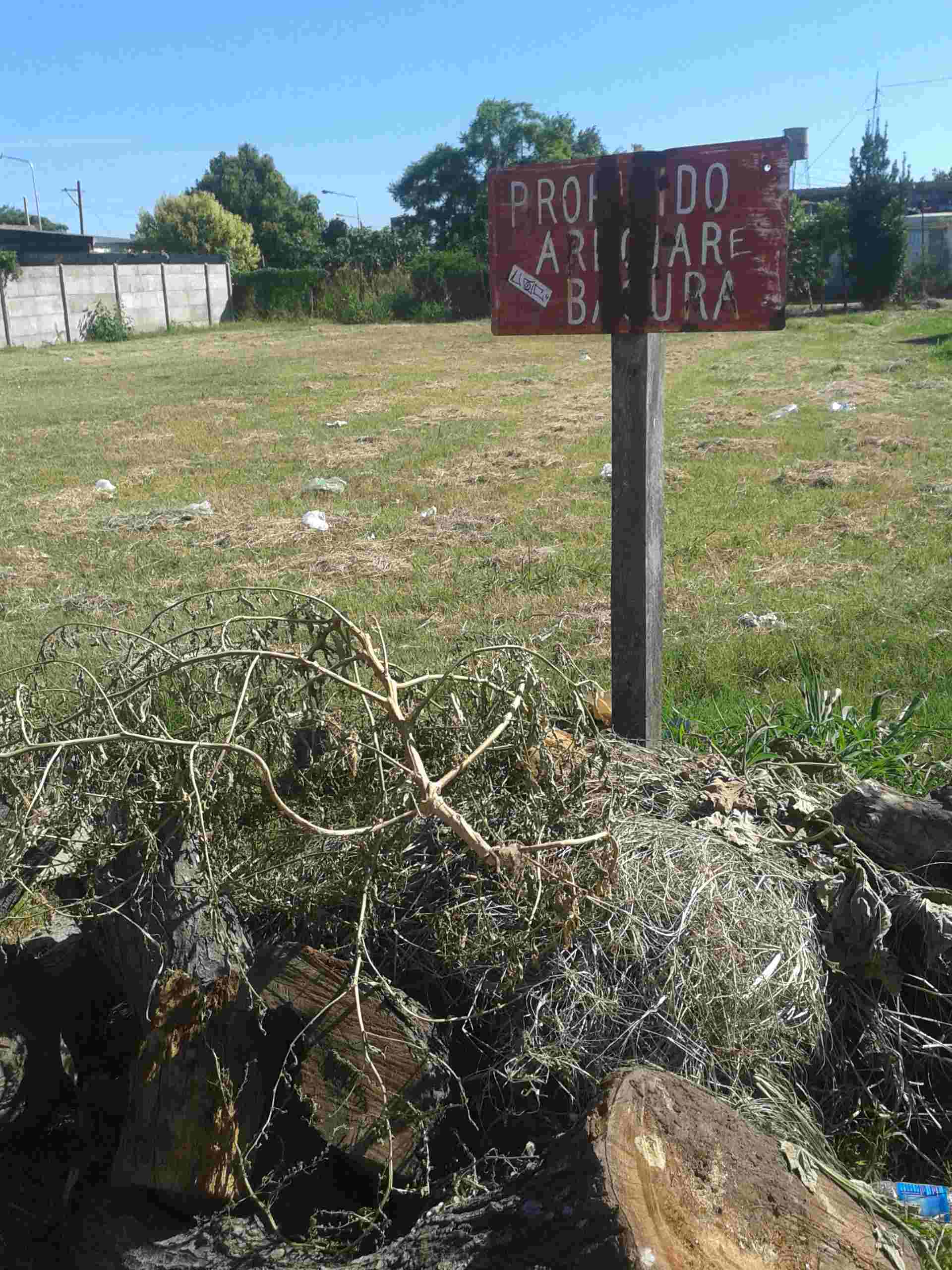 Algunos vecinos arrojan basura a cielo abierto 