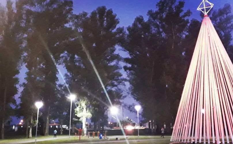 El árbol de Navidad del parque central