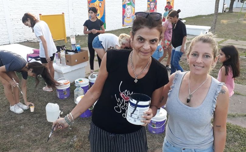 Eli Porrini y Laly Bertarini, en plena dinámica